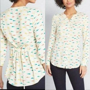 Modcloth Trusty Travel shark shirt size XL